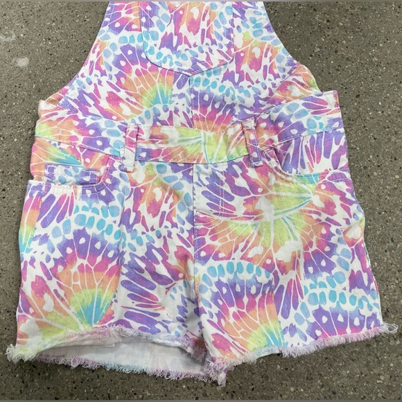 The Childrens Place Girl's Size 5 Butterfly Wings Denim Overall Jumper Romper - Picture 5 of 10